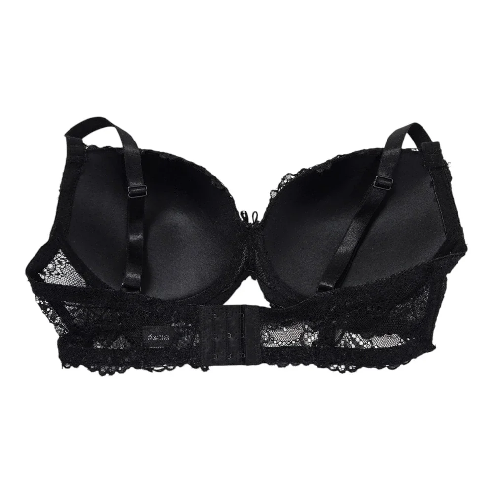 Unbranded Bra 40C Black lace Trim 90% Nylon 10% Spandex